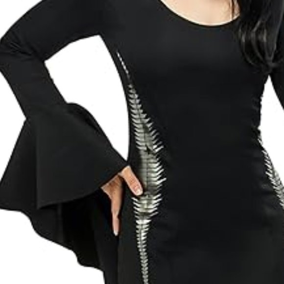 Morticia Addams Womens Costume Deluxe Costume Medium  🆕SHIPS FAST😮‍💨⚡🚚 - Picture 5 of 15